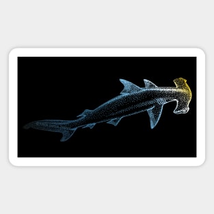 Beautiful Colors Swimming Hammerhead Shark Lovers Magnet